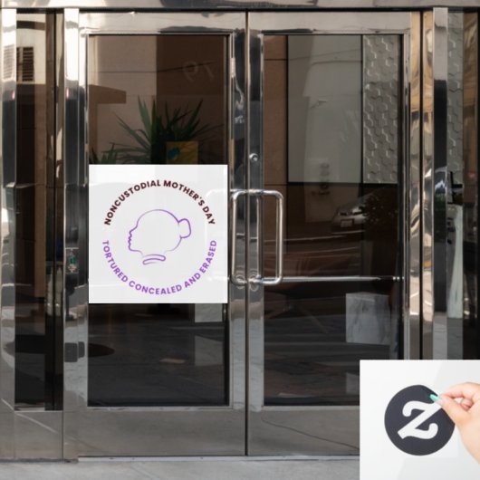 Noncustodial Mother's Day Decal Fensteraufkleber (Büro Tür)
