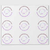 Noncustodial Mother's Day Wrapping Paper Geschenkpapier (Flach)