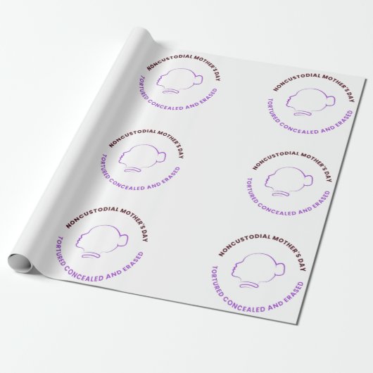 Noncustodial Mother's Day Wrapping Paper Geschenkpapier (Ungerollt)