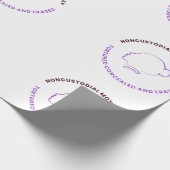 Noncustodial Mother's Day Wrapping Paper Geschenkpapier (Ecke)