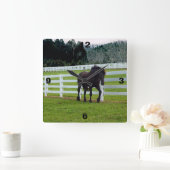 Nonesuch am Cedar Point Quadratische Wanduhr (Zuhause)