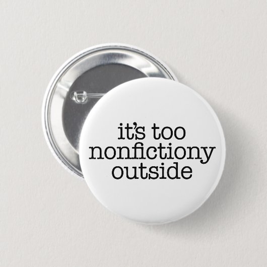 Nonfictiony Outside Book Lover Button (Vorne & Hinten)