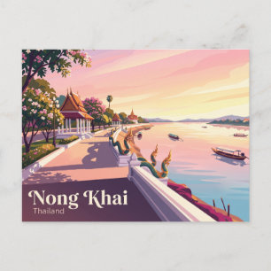 Nong Khai (Mekong-Fluss) Thailand Postkarte