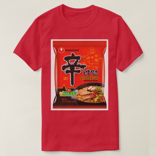 Nongshim Shin Ramyun (Spicy)  T-Shirt (Design vorne)
