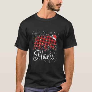 Noni Bear Red Kariert Weihnachten Pajama Merry Xma T-Shirt