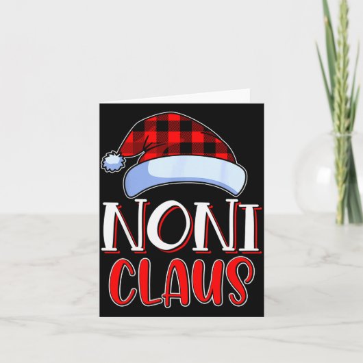 Noni Claus Santa Family Matching Christmas Pajamas Karte (Vorderseite)