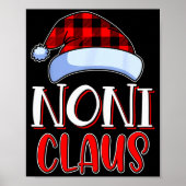 Noni Claus Santa Family Matching Christmas Pajamas Poster (Vorne)