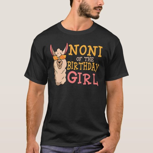 Noni of the Birthday Girl Lama Bday Party Celebra T-Shirt (Vorderseite)