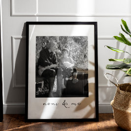 Noni und ich Personalisierten Bildergeschenk für O Poster