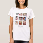 NONNA 8 x Foto Collage Großkinder Familienbaum T-Shirt (Vorderseite)