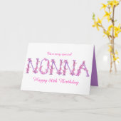 Nonna Aquarell Orchid Geburtstag Karte (Gelbe Blume)