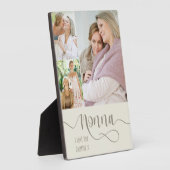 Nonna Calligraphy I Liebe You 3 Foto Creme Brown Fotoplatte (Seite)