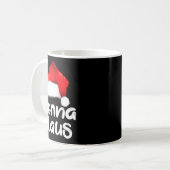 Nonna Claus Christmas Family Matching Santa Hat Pa Kaffeetasse (Vorderseite Links)