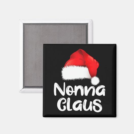 Nonna Claus Christmas Family Matching Santa Hat Pa Magnet (Vorderseite/Rückseite)