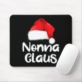 Nonna Claus Christmas Family Matching Santa Hat Pa Mousepad (Mit Mouse)