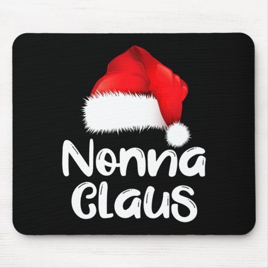 Nonna Claus Christmas Family Matching Santa Hat Pa Mousepad (Vorne)