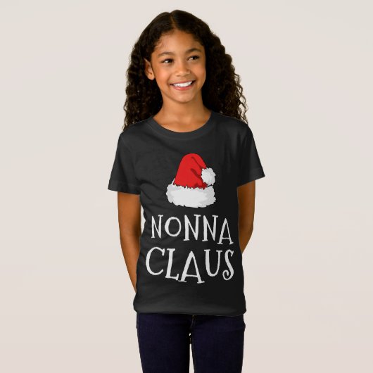 Nonna Claus Christmas Hat Family Pj Matching Group T-Shirt (Vorne ganz)