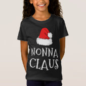 Nonna Claus Christmas Hat Family Pj Matching Group T-Shirt (Vorderseite)