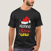 Nonna Claus Christmas Pajama Familie Matching Xmas T-Shirt (Vorderseite)