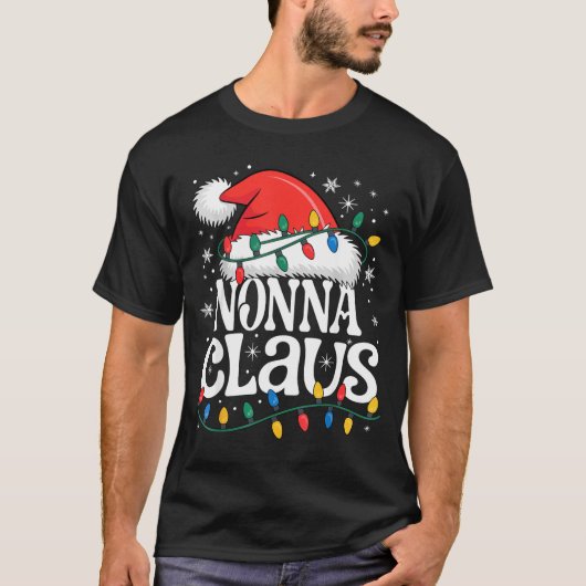 Nonna Claus Funny Xmas Christmas Grandma Holiday S T-Shirt (Vorderseite)