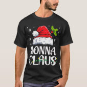 Nonna Claus Santa Funny Christmas Pajama Matching T-Shirt (Vorderseite)