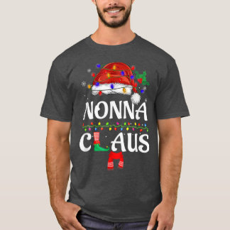Nonna Clause passende Familien-Weihnachtsmann-Mütz T-Shirt
