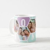 Nonna Editable 5 Foto 5 Letter Honeycomb Kaffeetasse (Vorderseite Links)