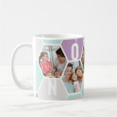 Nonna Editable 5 Foto 5 Letter Honeycomb Kaffeetasse (Links)