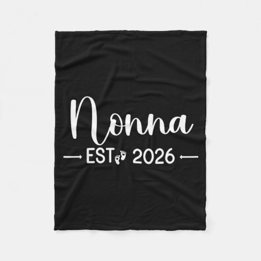 Nonna Est 2026 New Matching Mother To Be 2026  Fleecedecke (Vorderseite)