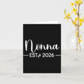 Nonna Est 2026 New Matching Mother To Be 2026  Karte (Gelbe Blume)