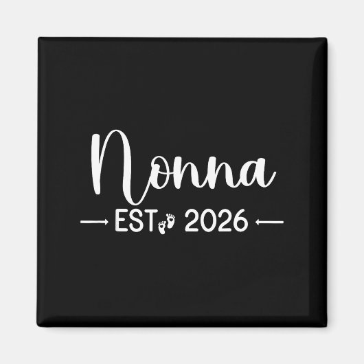 Nonna Est 2026 New Matching Mother To Be 2026 Magnet (Vorne)
