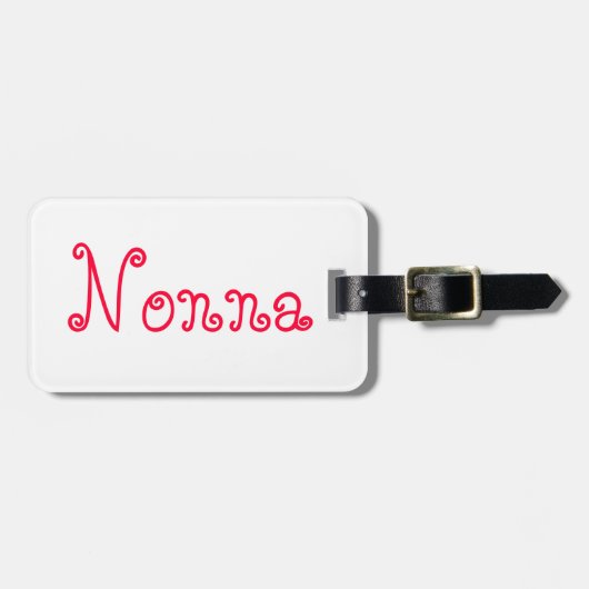 "Nonna" Gepäckanhänger (Vorderseite horizontal)