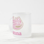 Nonna Geschenk-Rosa Mattglastasse (Vorderseite Links)