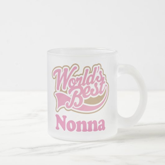 Nonna Geschenk-Rosa Mattglastasse (Rechts)