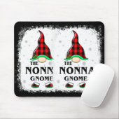 Nonna Gnome Buffalo Plaid Matching Family Xmas Paj Mousepad (Mit Mouse)
