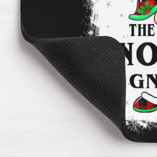 Nonna Gnome Buffalo Plaid Matching Family Xmas Paj Mousepad (Ecke)
