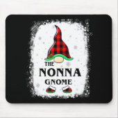 Nonna Gnome Buffalo Plaid Matching Family Xmas Paj Mousepad (Vorne)