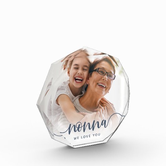 Nonna Grandma Script Overlay Fotoblock (Links)