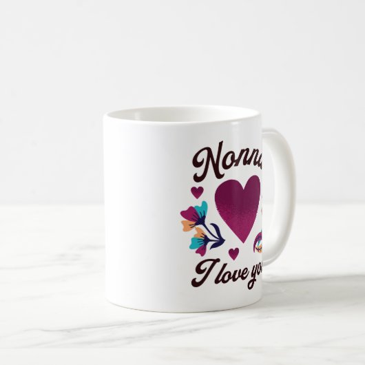 Nonna, ich Liebe dich, Großmutter, ich Liebe dich Kaffeetasse (VorderseiteRechts)