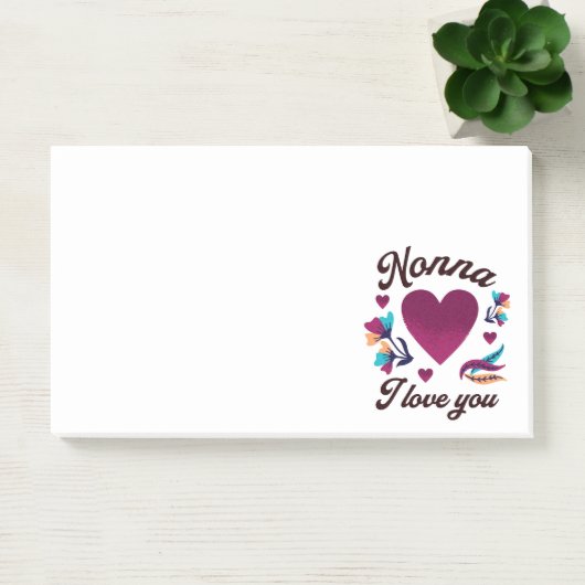 Nonna, ich Liebe dich, Großmutter, ich Liebe dich Post-it Klebezettel (Büro)