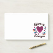 Nonna, ich Liebe dich, Großmutter, ich Liebe dich Post-it Klebezettel (Auf Schreibtisch)