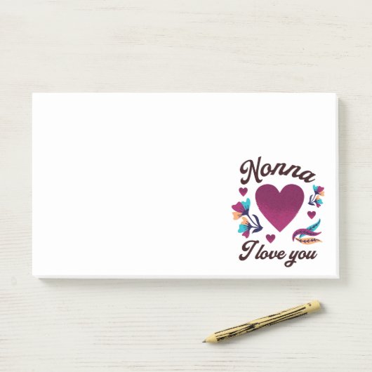 Nonna, ich Liebe dich, Großmutter, ich Liebe dich Post-it Klebezettel (Auf Schreibtisch)