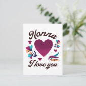 Nonna, ich Liebe dich, Großmutter, ich Liebe dich Postkarte (Stehend Vorderseite)