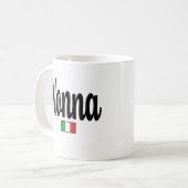 Nonna Italienische Flagge Tasse (Vorderseite Links)