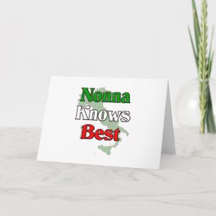 Nonna (italienische Großmutter) m kennt Bestes Feiertagskarte