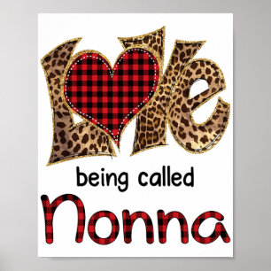 Nonna Leopard Herzensglückstag Poster