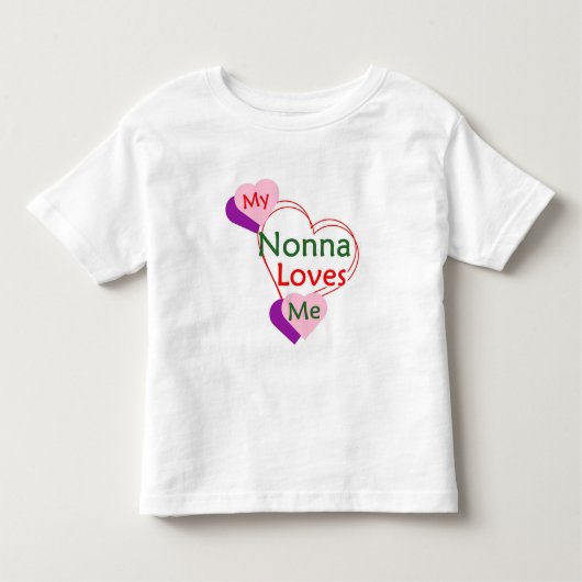 Nonna Lieben Me T - Shirt Kleinkind oder Baby (Vorderseite)