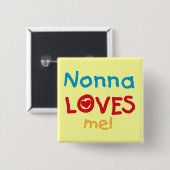 Nonna Lieben T - Shirt und Geschenke Button (Vorne & Hinten)