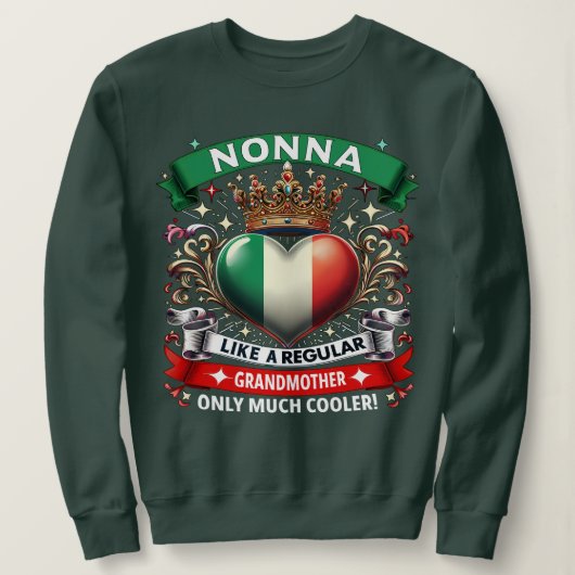 Nonna mag eine normale Großmutter Sweatshirt (Design vorne)