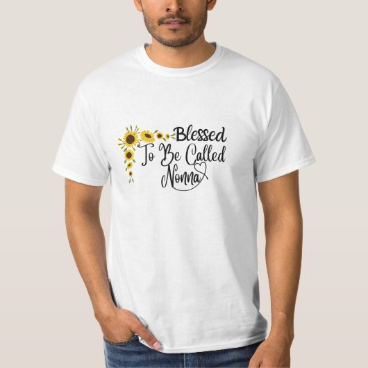 Nonna Mama Day Sonnenblume T-Shirt (Vorderseite)